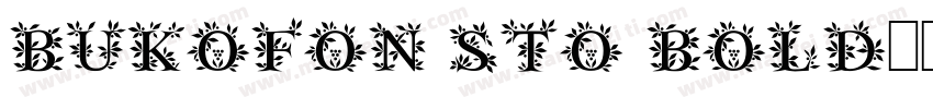 Bukofon StO Bold字体转换